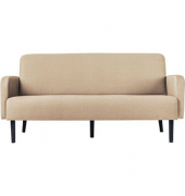 3-Sitzer Sofa LISBOA elfenbein schwarz Stoff