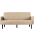 3-Sitzer Sofa LISBOA elfenbein schwarz Stoff