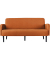 3-Sitzer Sofa LISBOA braun schwarz Stoff