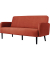 3-Sitzer Sofa LISBOA braun schwarz Stoff