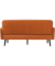 3-Sitzer Sofa LISBOA braun schwarz Stoff