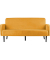 3-Sitzer Sofa LISBOA safran schwarz Stoff