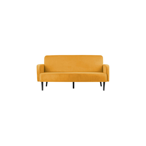 3660141954340 - 3-Sitzer Sofa LISBOA safran schwarz Stoff 1760 x 815 x 830 cm 1 St