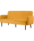3-Sitzer Sofa LISBOA safran schwarz Stoff