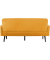 3-Sitzer Sofa LISBOA safran schwarz Stoff