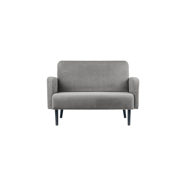3660141954456 - 2-Sitzer Sofa LISBOA grau schwarz Stoff 1240 x 815 x 830 cm 1 St