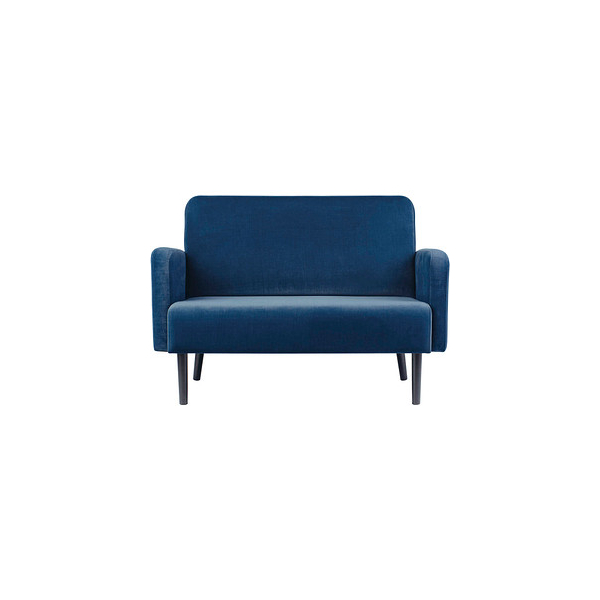 3660141954463 - 2-Sitzer Sofa LISBOA blau schwarz Stoff 1240 x 815 x 830 cm 1 St