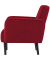 2-Sitzer Sofa LISBOA rot schwarz Stoff