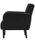 3-Sitzer Sofa LISBOA schwarz schwarz Stoff