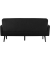 3-Sitzer Sofa LISBOA schwarz schwarz Stoff