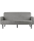 3-Sitzer Sofa LISBOA grau schwarz Stoff