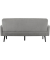 3-Sitzer Sofa LISBOA grau schwarz Stoff