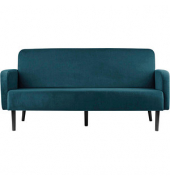 3-Sitzer Sofa LISBOA grün schwarz Stoff