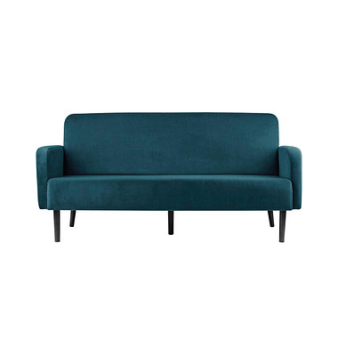 3-Sitzer Sofa LISBOA grün schwarz Stoff