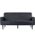 3-Sitzer Sofa LISBOA anthrazit schwarz Stoff