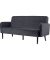 3-Sitzer Sofa LISBOA anthrazit schwarz Stoff