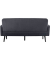 3-Sitzer Sofa LISBOA anthrazit schwarz Stoff