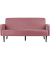 3-Sitzer Sofa LISBOA rosa schwarz Stoff