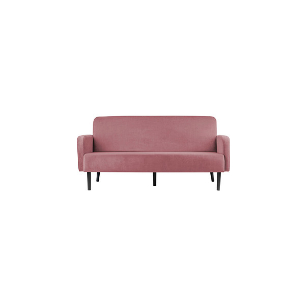 3660141954579 - 3-Sitzer Sofa LISBOA rosa schwarz Stoff 1760 x 815 x 830 cm 1 St