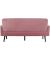 3-Sitzer Sofa LISBOA rosa schwarz Stoff