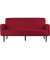 3-Sitzer Sofa LISBOA rot schwarz Stoff
