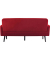 3-Sitzer Sofa LISBOA rot schwarz Stoff