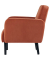 3-Sitzer Sofa LISBOA rost schwarz Stoff