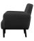 2-Sitzer Sofa LISBOA schwarz schwarz Kunstleder