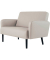 2-Sitzer Sofa LISBOA weiß schwarz Kunstleder