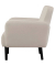 2-Sitzer Sofa LISBOA weiß schwarz Kunstleder