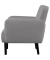 2-Sitzer Sofa LISBOA grau schwarz Kunstleder