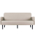3-Sitzer Sofa LISBOA weiß schwarz Kunstleder