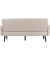 3-Sitzer Sofa LISBOA weiß schwarz Kunstleder