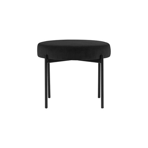 3660141955125 - Sitzbank easyChair® by Paperflow GAIA rund Samtbezug rostfarben 4-Fußgestell mattschwarz B 575 x T 575 x H 455 mm