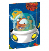 Zeichenmappe 45370, A3 mit Motiv, Karton 350g, 3 Einschlagklappen, 1 Gummizug (ganze H&ouml;he)