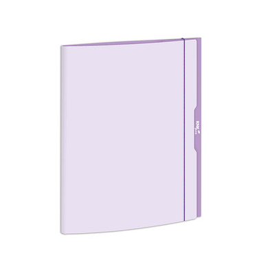 Zeichenmappe 45374, A3 frosty berry, Karton 350g, 3 Einschlagklappen, 1 Gummizug (ganze H&ouml;he)