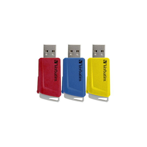 0023942493068 - USB-Stick StorenClick 49306 rot gelb blau USB-A 16 GB 0023942493068 3 Stück