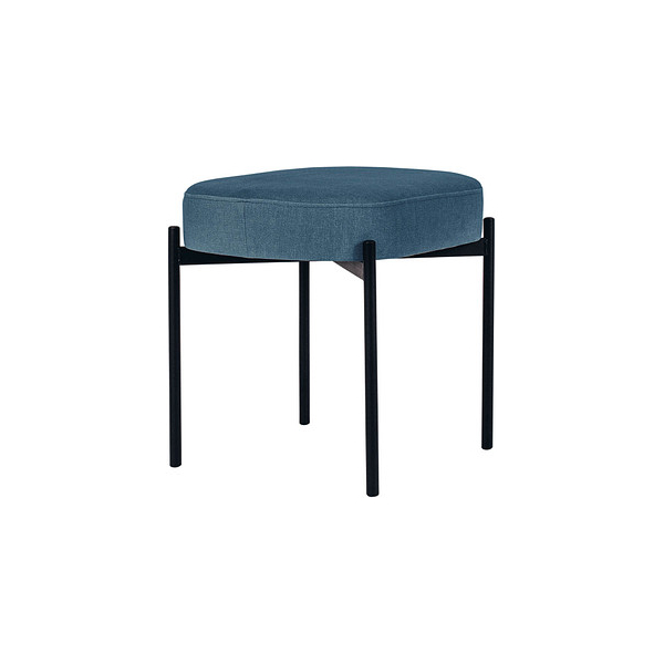 3660141954913 - Sitzbank easyChair® by Paperflow GAIA oval S Stoffbezug elfenbeinfarben 4-Fußgestell mattschwarz B 490 x T 380 x H 455 mm