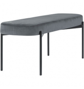 Sitzbank GAIA L GBOLT.01.14 grau Stoff 118,0 cm