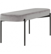 Sitzbank GAIA L GBOLV.01.02 grau Stoff 118,0 cm
