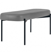 Sitzbank GAIA L GBOLC.01.14 grau Kunstleder 118,0 cm