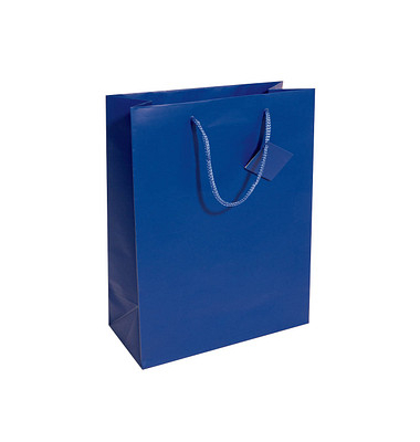 Geschenktasche GT503, allgemein, Kunststoffkordel mit Geschenkanhänger, 26cm x 33cm