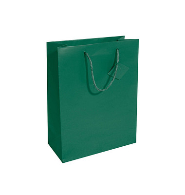 Geschenktasche GT500, allgemein, Kunststoffkordel mit Geschenkanhänger, 26cm x 33cm
