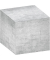 Zettelklotz 86-55600, Beton, 75x75mm, geleimt, grau, Papier, 700 Blatt