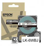 Schriftband LK LK-6WBJ C53S672064, 24 mm schwarz auf weiß