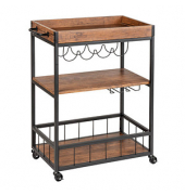 Etagenwagen Rustico braun 80,0 x 40,0 x 89,5 cm