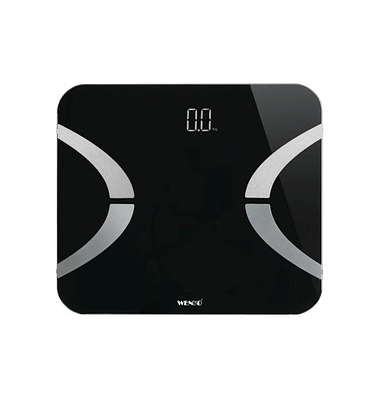 Körperanalysewaage schwarz 180 kg