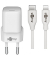 Ladekabel mit Adapter weiß 1,0 m, 20 Watt