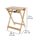 Beistelltisch Lugo 54124100, 79cm (H), 60x52cm (BxT), rechteckig, braun / braun