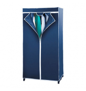 Air Kleiderschrank marineblau ohne Fachböden 75,0 x 50,0 x 150,0 cm